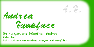 andrea humpfner business card