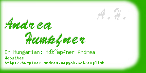 andrea humpfner business card